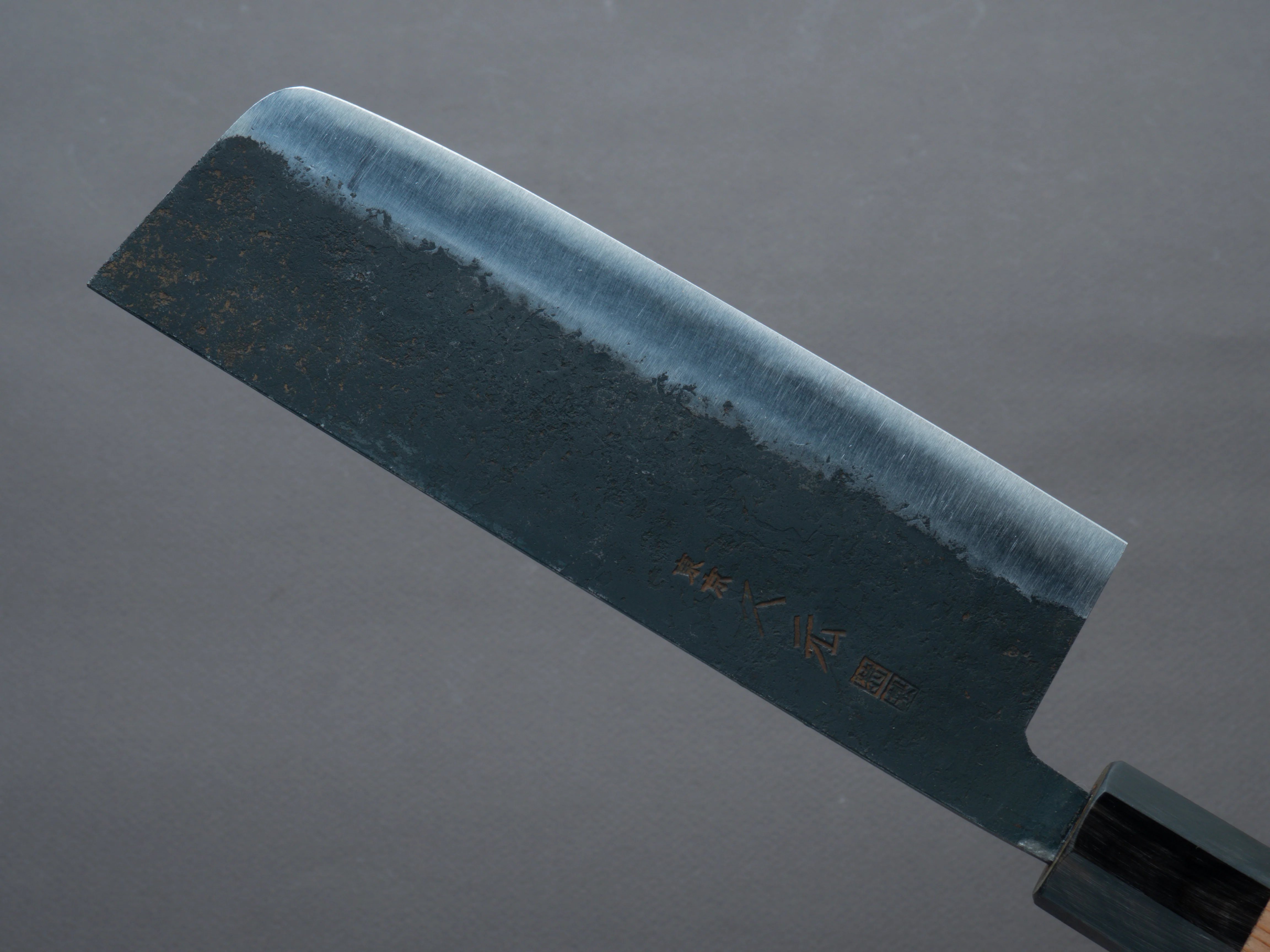 Morihei -Hisamoto - Kurouchi - White #1 - 165mm Nakiri - Yakusugi Cedar Handle - Image 4
