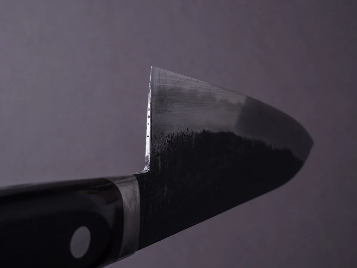 Morihei - Hisamoto - White #1 - Kurouchi - 180mm - Gyuto - Western Handle - Fine Finish - Image 10