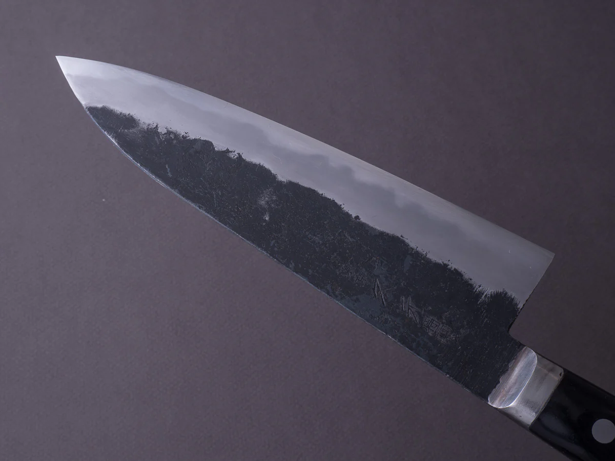Morihei - Hisamoto - White #1 - Kurouchi - 180mm - Gyuto - Western Handle - Fine Finish - Image 3