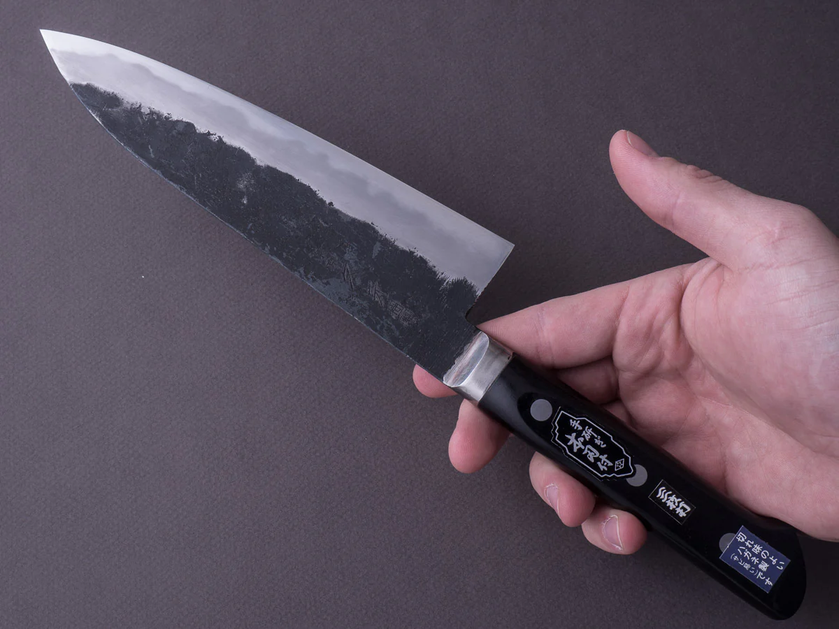 Morihei - Hisamoto - White #1 - Kurouchi - 180mm - Gyuto - Western Handle - Fine Finish - Image 7
