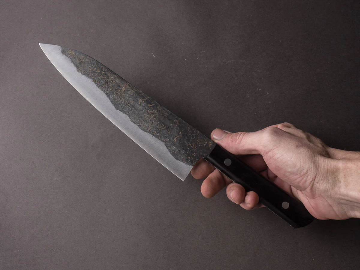 Morihei - Hisamoto - White #1 - Kurouchi - Gyuto - 210mm - Western Handle (No Bolster) - Image 7
