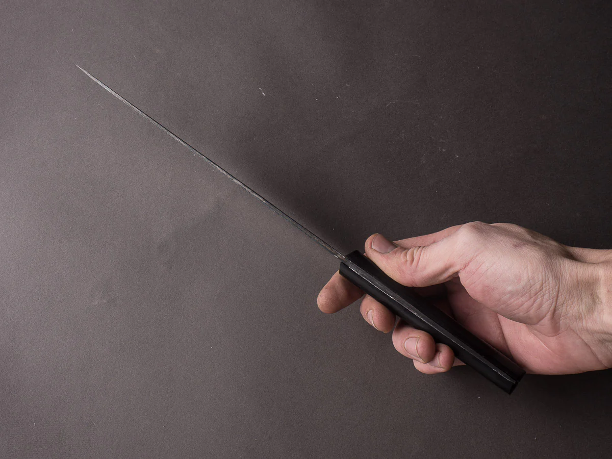 Morihei - Hisamoto - White #1 - Kurouchi - Gyuto - 210mm - Western Handle (No Bolster) - Image 9