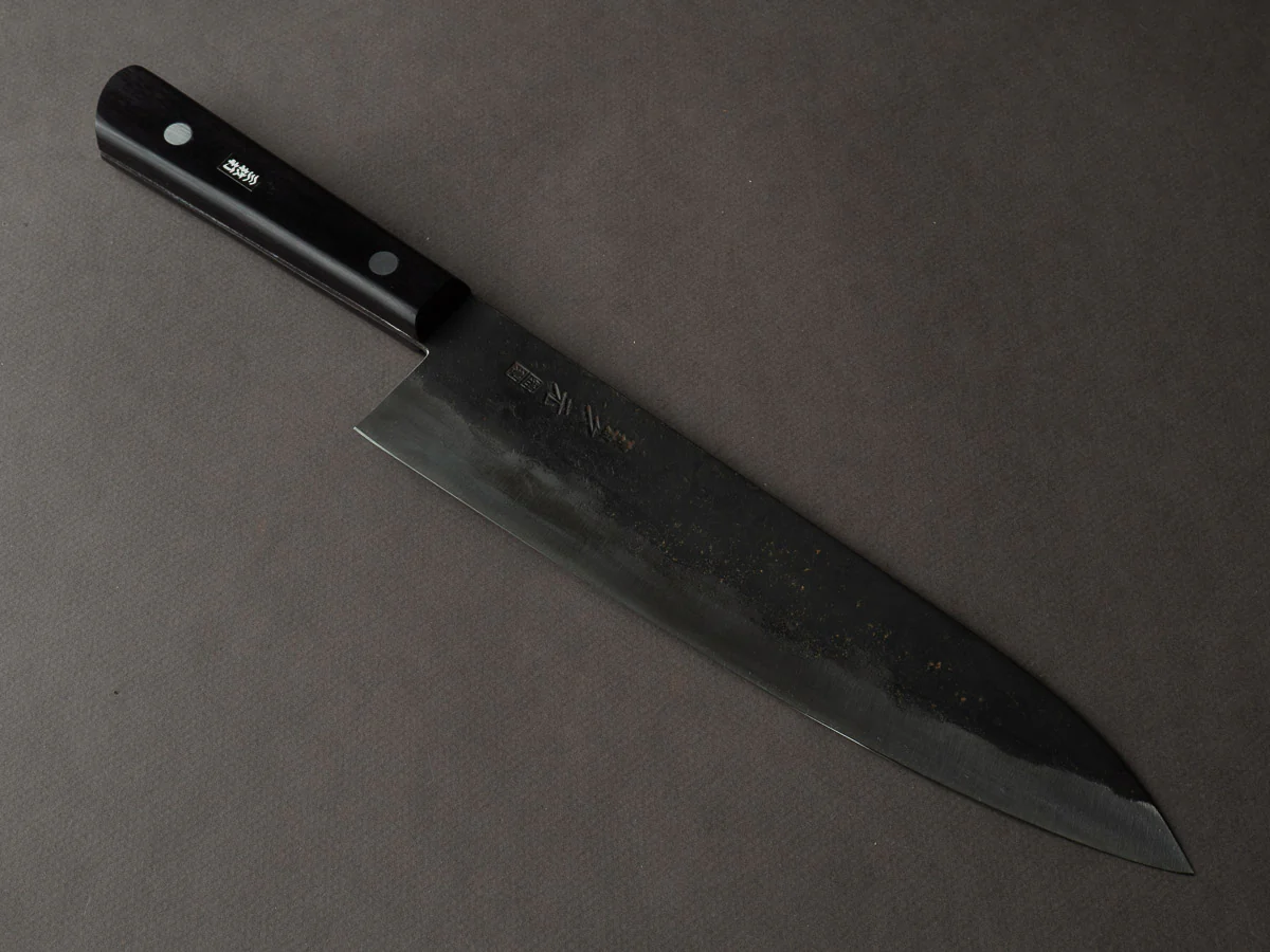 Morihei - Hisamoto - White #1 - Kurouchi - 240mm - Gyuto - Western Handle (No Bolster)