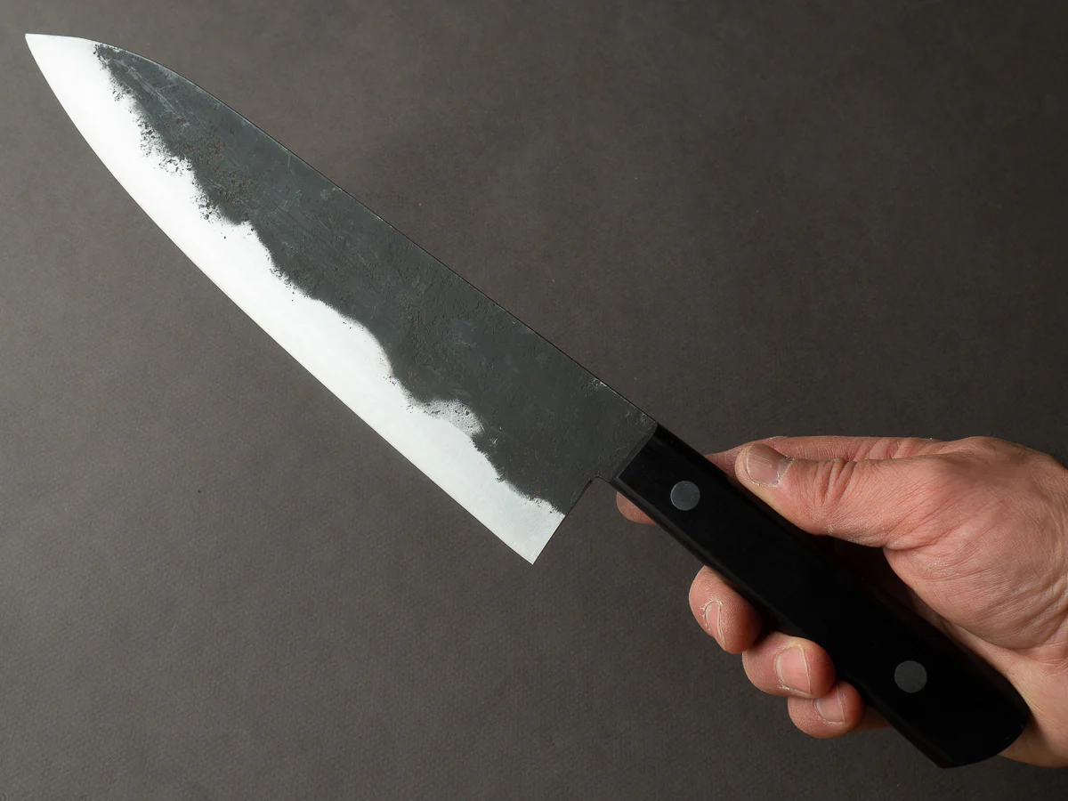 Morihei - Hisamoto - White #1 - Kurouchi - 240mm - Gyuto - Western Handle (No Bolster) - Image 5