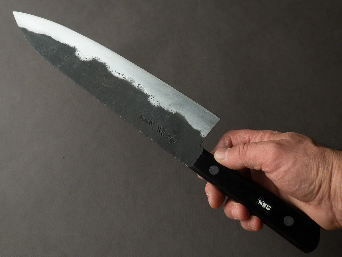 Morihei - Hisamoto - White #1 - Kurouchi - 240mm - Gyuto - Western Handle (No Bolster) - Image 6