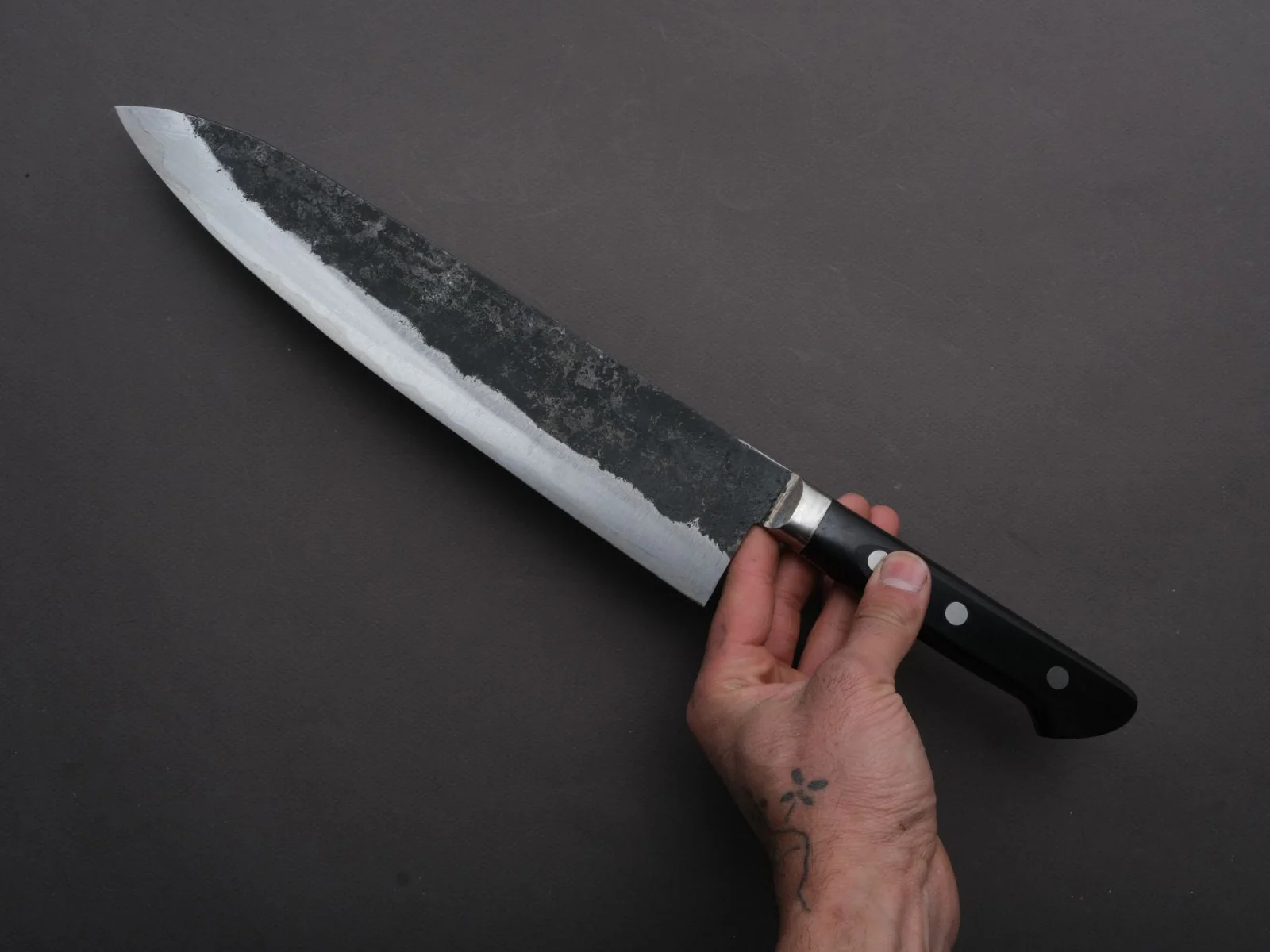 Morihei - Hisamoto - White #1 - Kurouchi - Gyuto 270mm - Western Handle - Image 4
