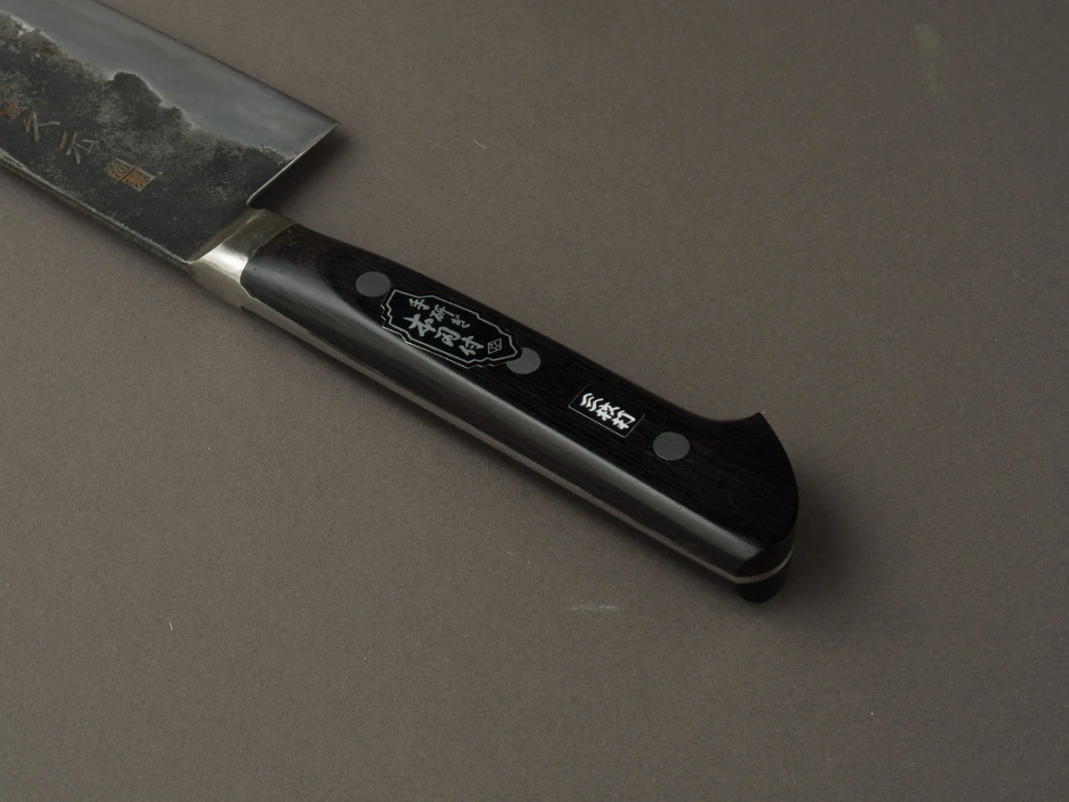 Morihei - Hisamoto - White #1 - Kurouchi - 240mm - Gyuto - Western Handle - Fine Finish - Image 4