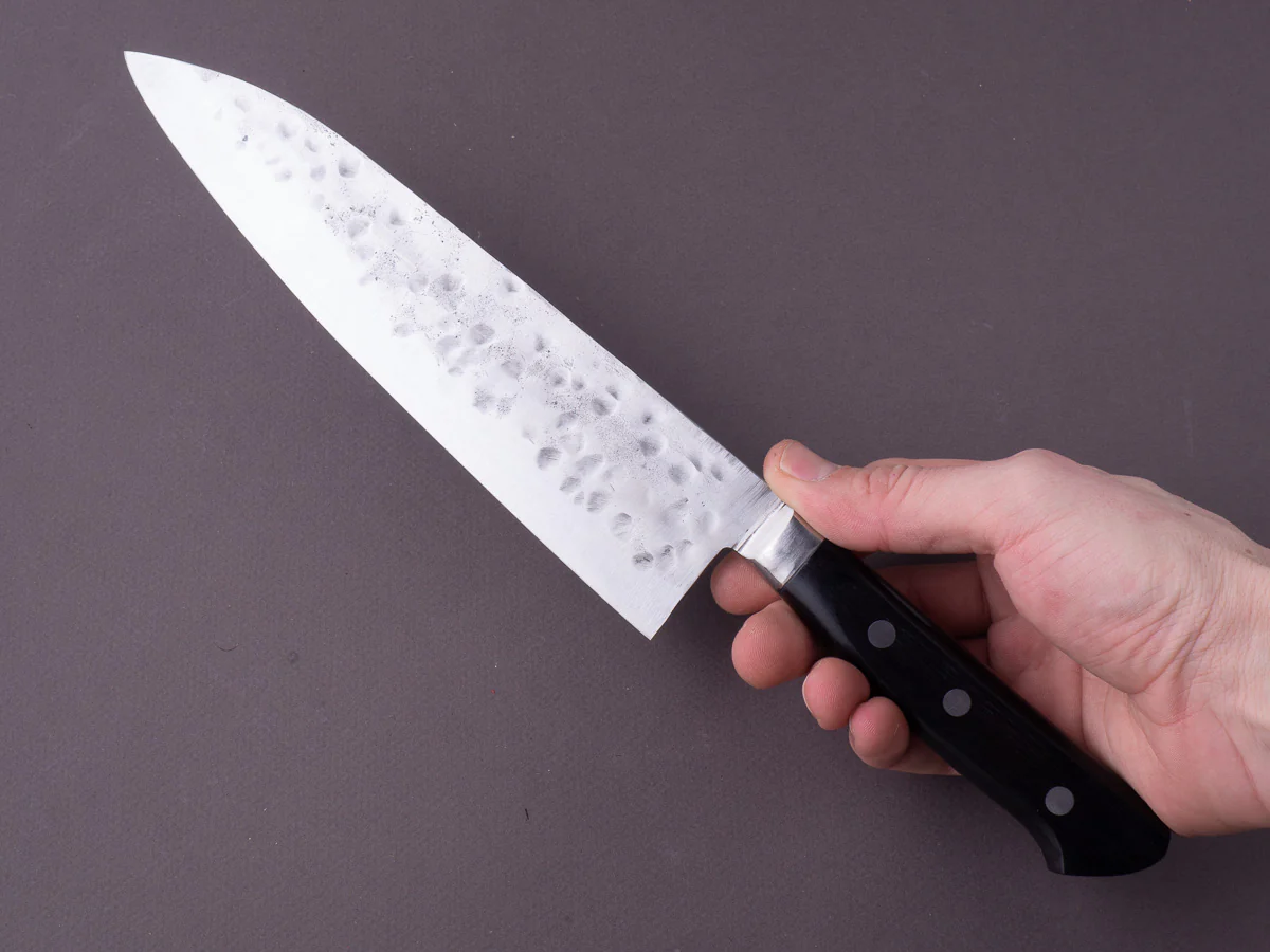 Morihei - Hisamoto - White #1 - Stainless Clad - Tsuchime - 210mm - Gyuto - Western Handle - Image 5