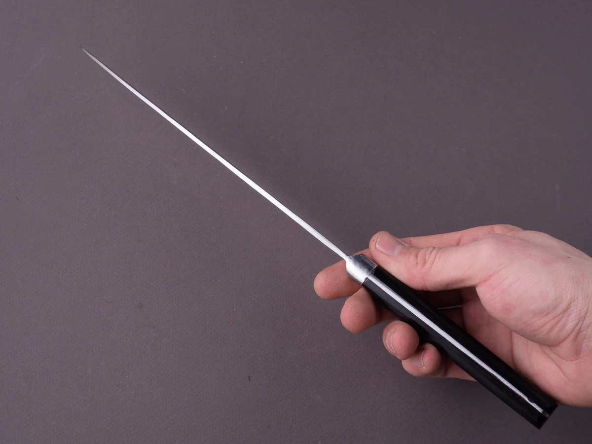 Morihei - Hisamoto - White #1 - Stainless Clad - Tsuchime - 210mm - Gyuto - Western Handle - Image 7