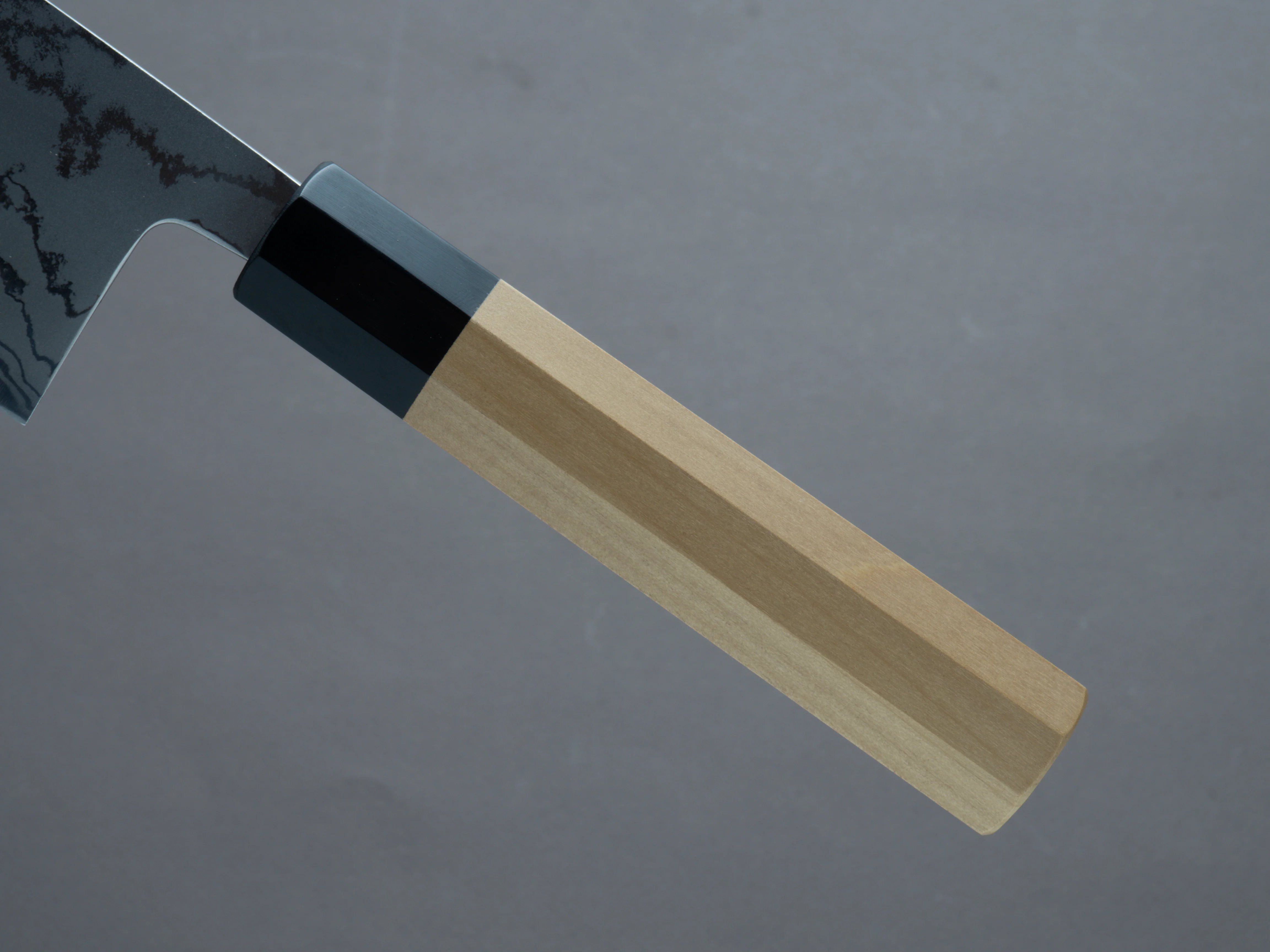 Morihei - Kikuyu - Blue #2 - Damascus - Nakiri 165mm - Magnolia Handle - Image 5