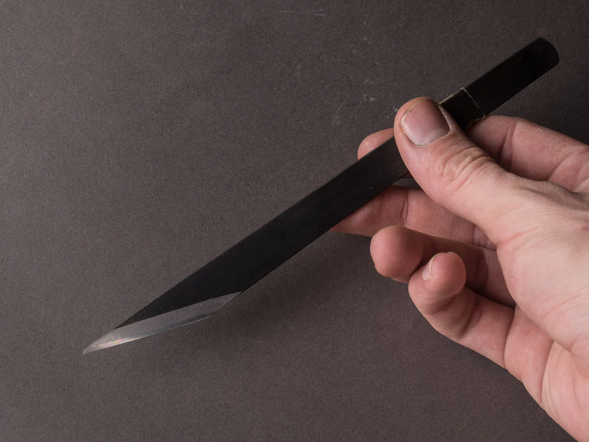 Morihei - Kisaku - Blue #1 - Left Handed 15mm Kiridashi - Image 4