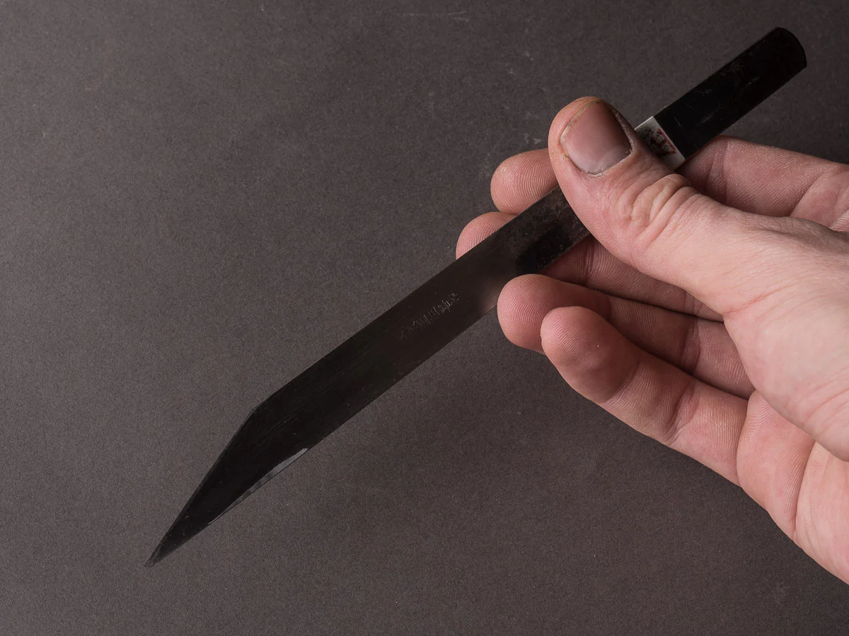 Morihei - Kisaku - Blue #1 - Left Handed 15mm Kiridashi - Image 5