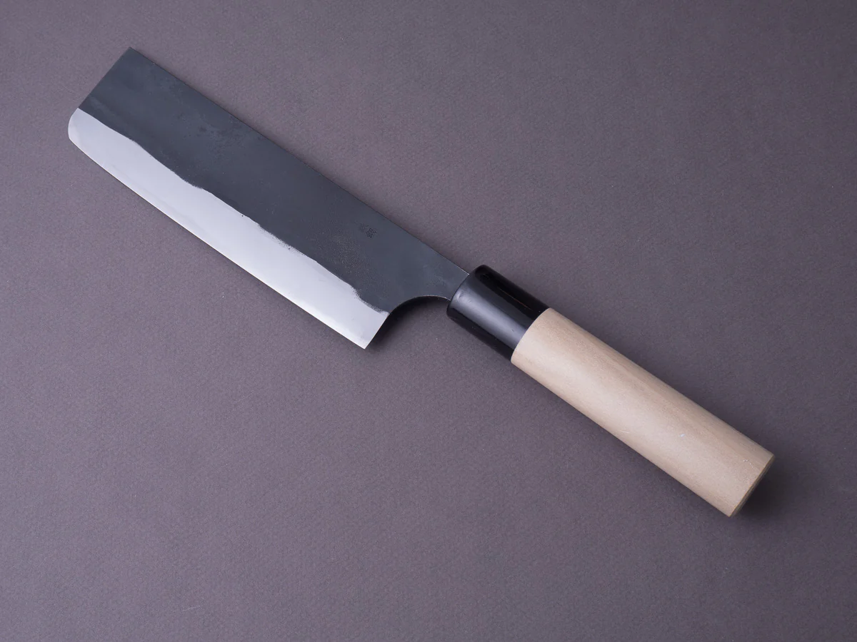 Morihei - Munetsugu - Blue #2 - Kurouchi - 165mm Nakiri - Image 6