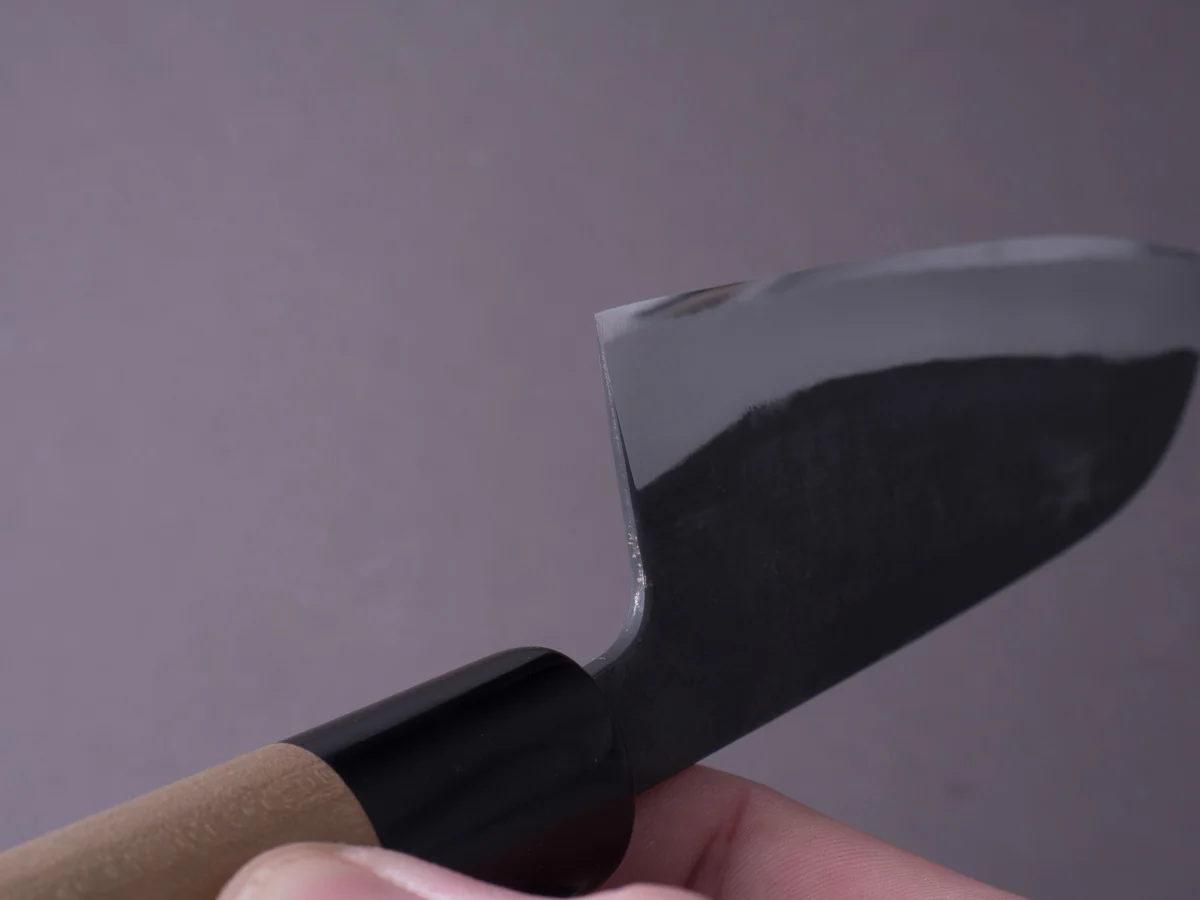 Morihei - Munetsugu - Blue #2 Kurouchi - 165mm Santoku - Ho Wood Handle - Image 7