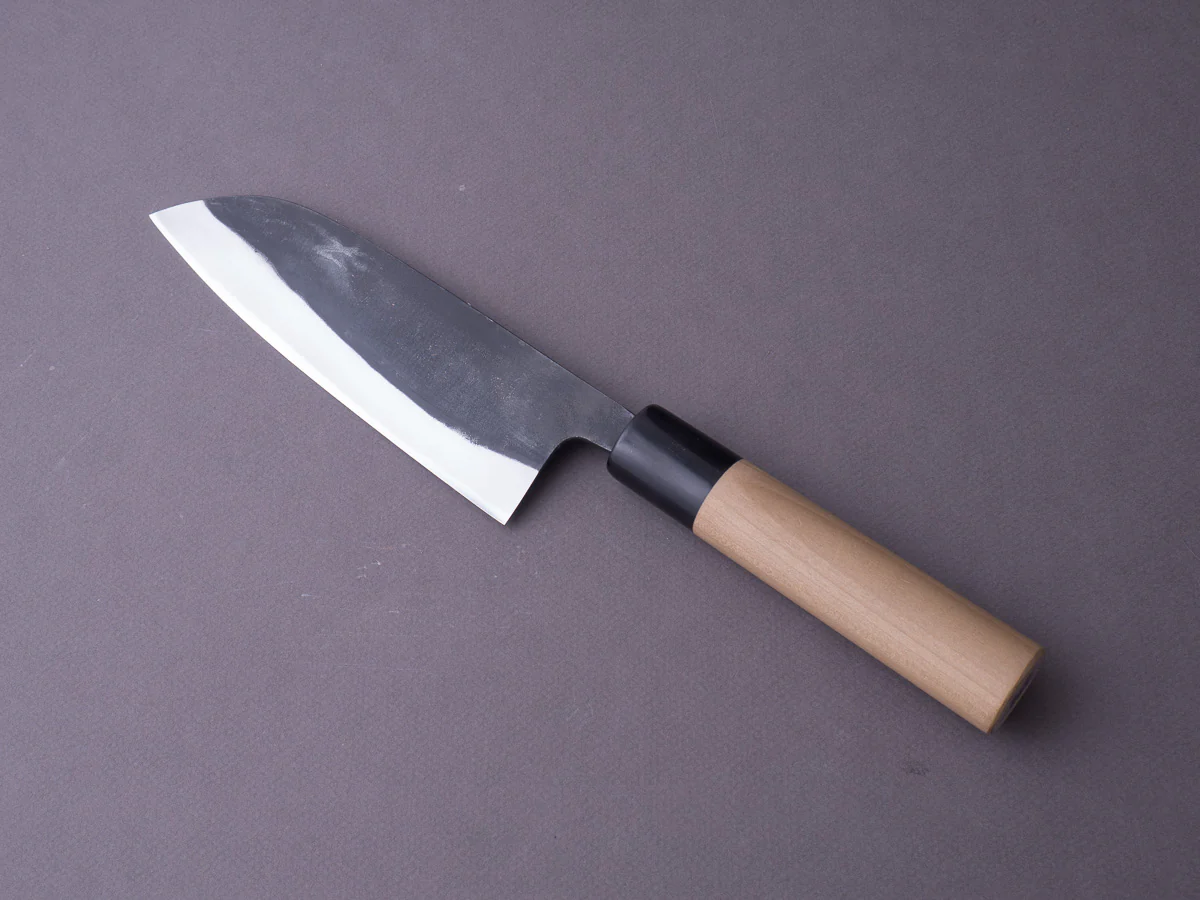 Morihei - Munetsugu - Blue #2 Kurouchi - 165mm Santoku - Ho Wood Handle - Image 8