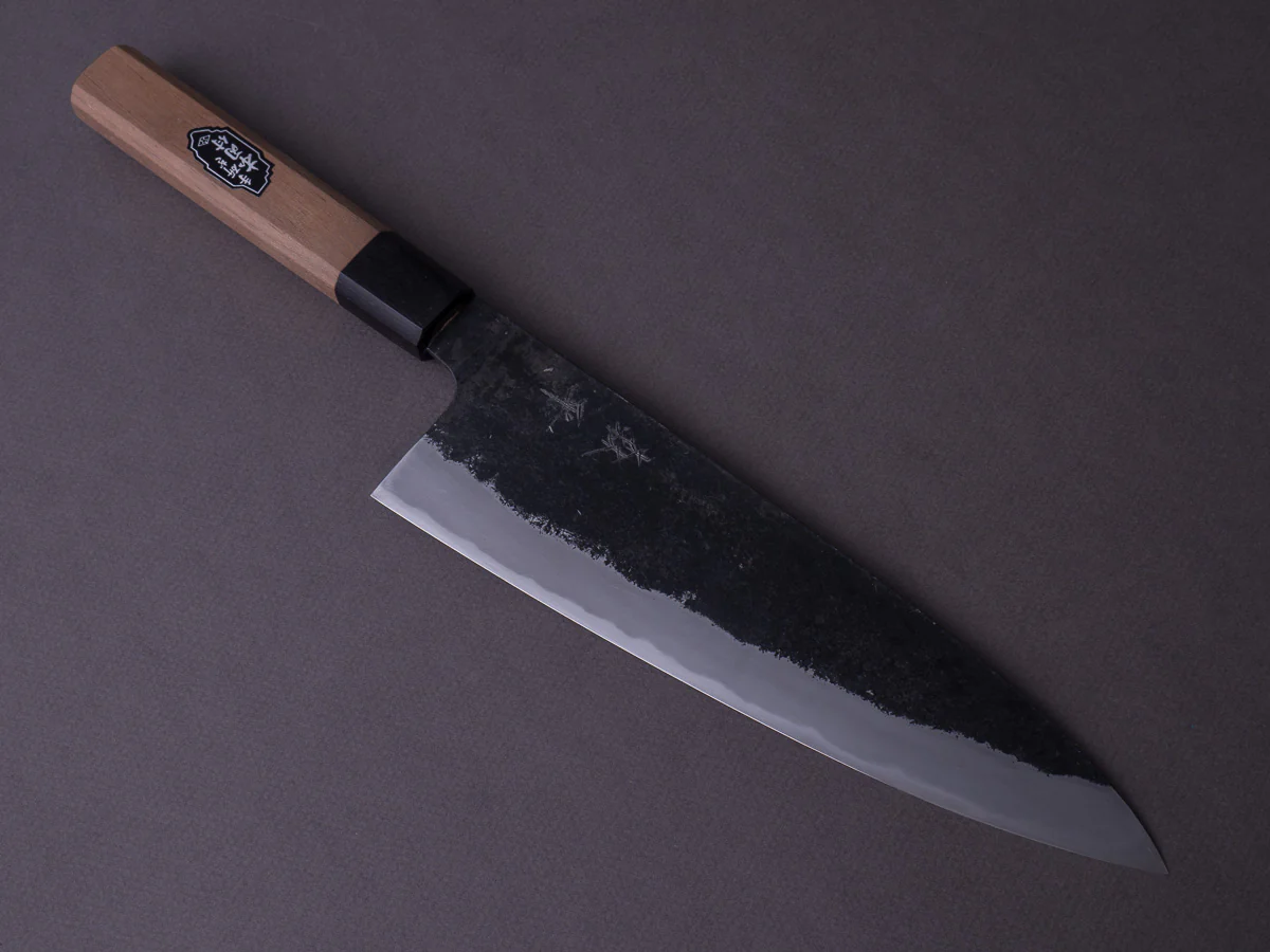 Morihei - Kurouchi #6 - White #2 - 210mm Gyuto - Walnut Handle - Extra Height