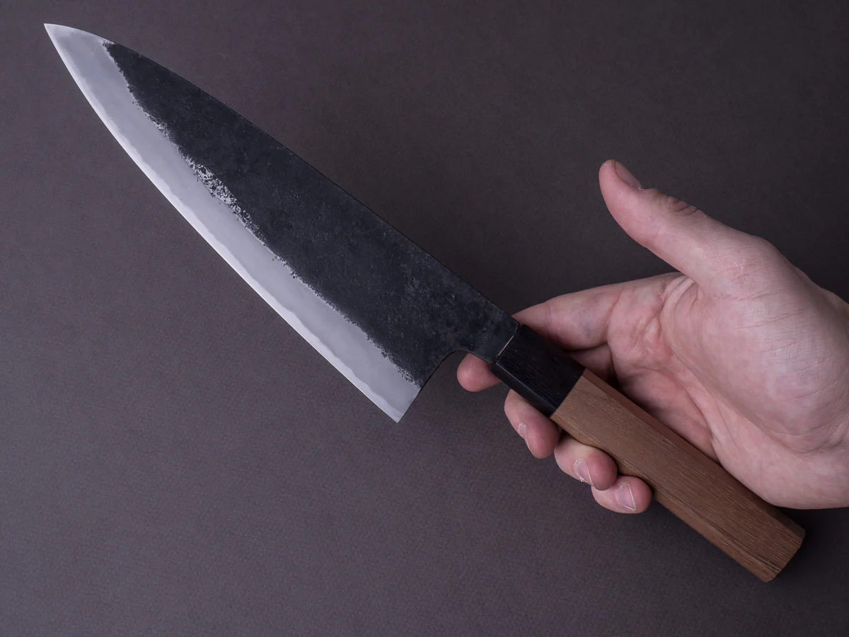 Morihei - Kurouchi #6 - White #2 - 210mm Gyuto - Walnut Handle - Extra Height - Image 4