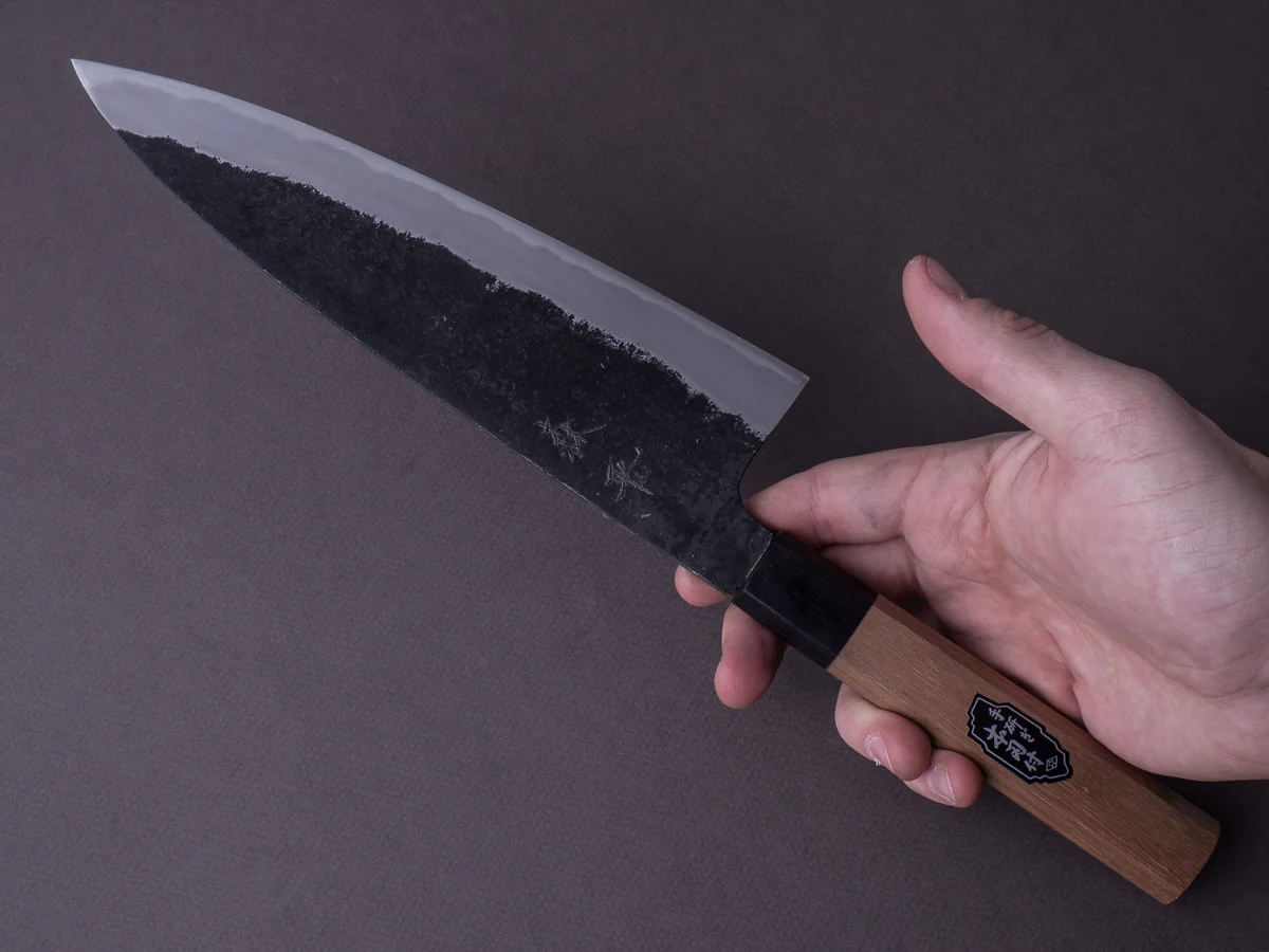 Morihei - Kurouchi #6 - White #2 - 210mm Gyuto - Walnut Handle - Extra Height - Image 5