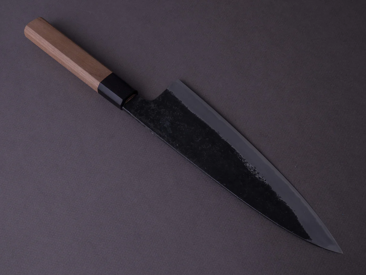 Morihei - Kurouchi #6 - White #2 - 210mm Gyuto - Walnut Handle - Extra Height - Image 6