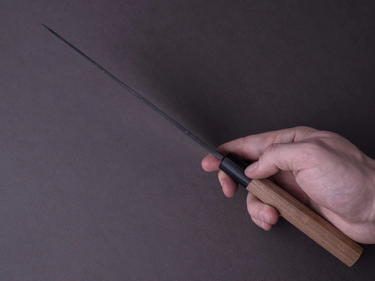 Morihei - Kurouchi #6 - White #2 - 210mm Gyuto - Walnut Handle - Extra Height - Image 8