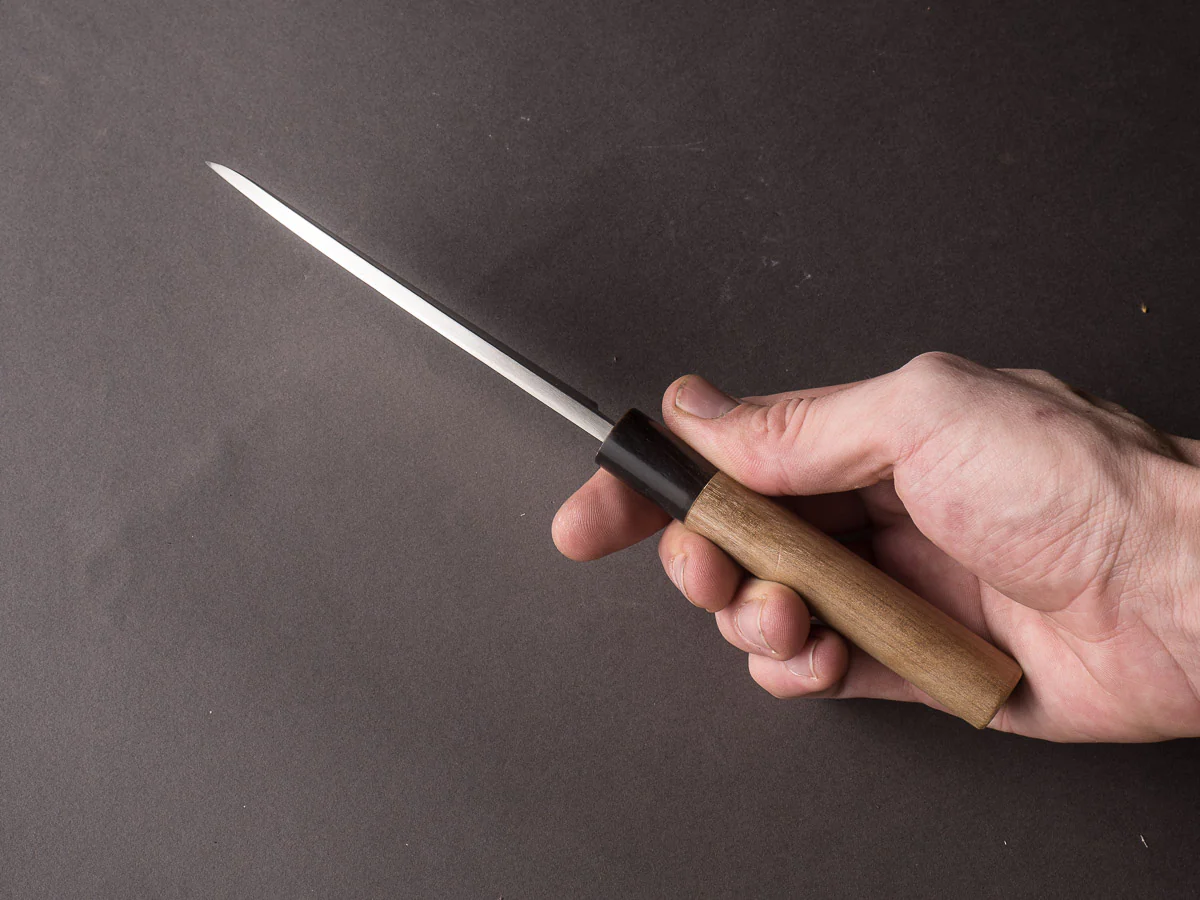 Mumei - Stainless - Deba - 120mm - Magnolia Handle - Image 10