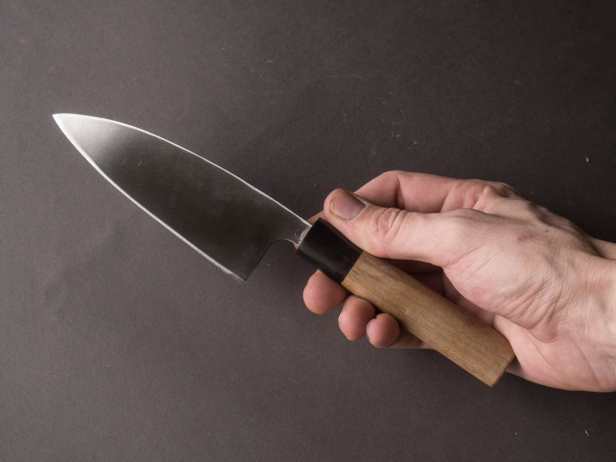 Mumei - Stainless - Deba - 120mm - Magnolia Handle - Image 8