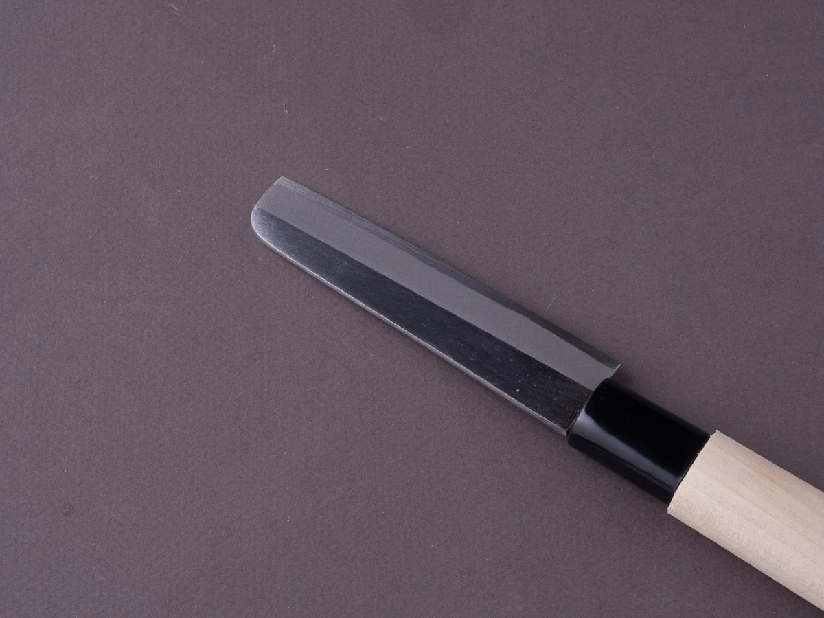 Mumei - Yellow Steel - 105mm Nagoya Saki - Poplar Handle - Image 4