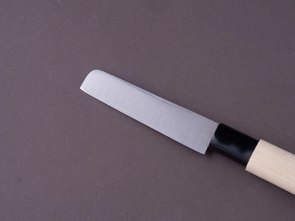 Mumei - Yellow Steel - 105mm Nagoya Saki - Poplar Handle - Image 5