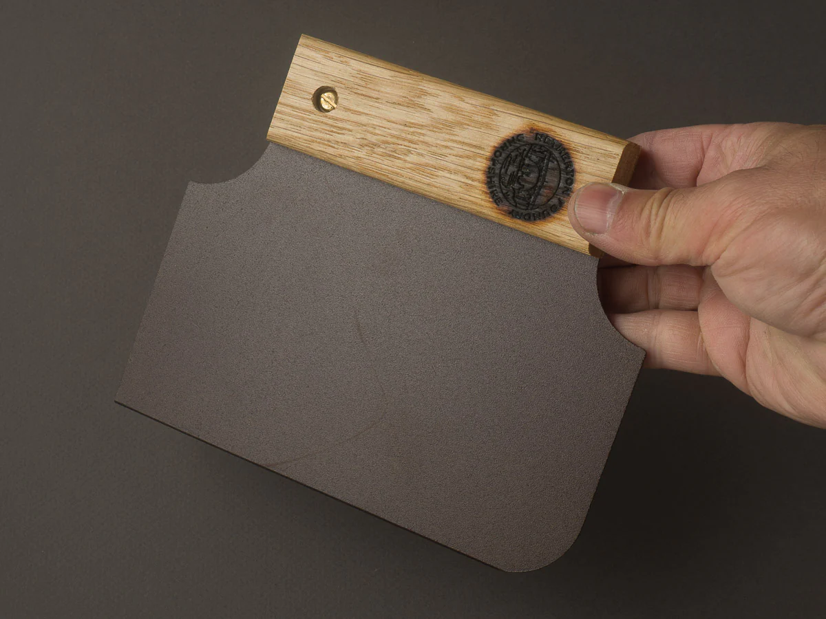Netherton Foundry - Black Iron Dough Cutter - Oak Wood Handle - Image 3