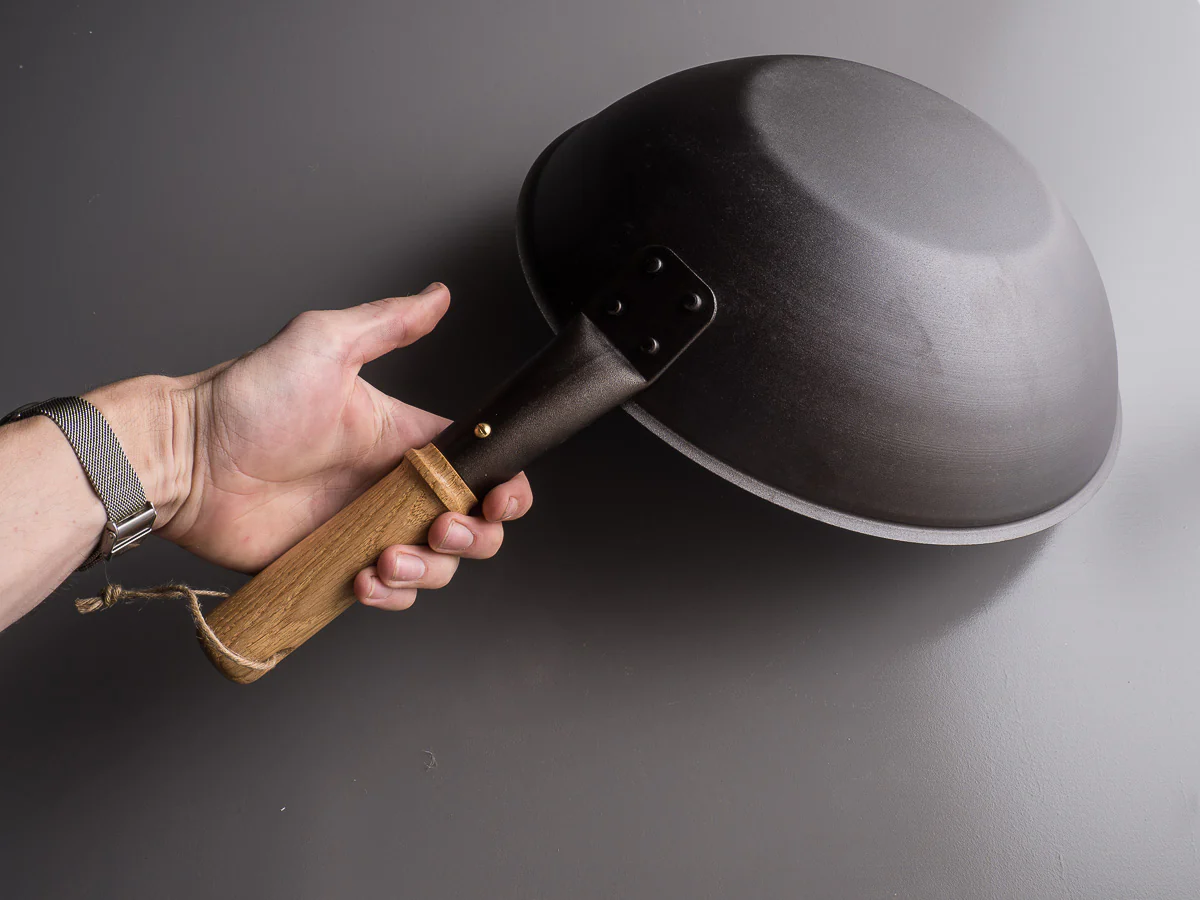 Netherton Foundry - Spun Iron - 13" Wok - Flat Bottom - Image 4