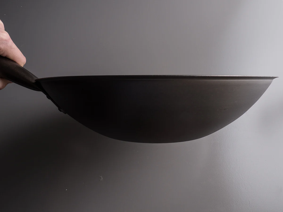 Netherton Foundry - Spun Iron - 13" Wok - Flat Bottom - Image 5