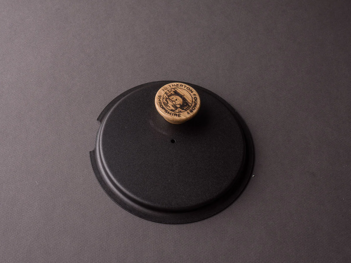 Netherton Foundry - Spun Iron - 6" "Glamping" Pot - Wood Knob Lid - Image 8