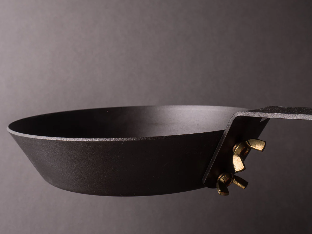 Netherton Foundry - Spun Iron - 8" "Glamping" Frying Pan - Oven Safe - Metal Lid - Image 9