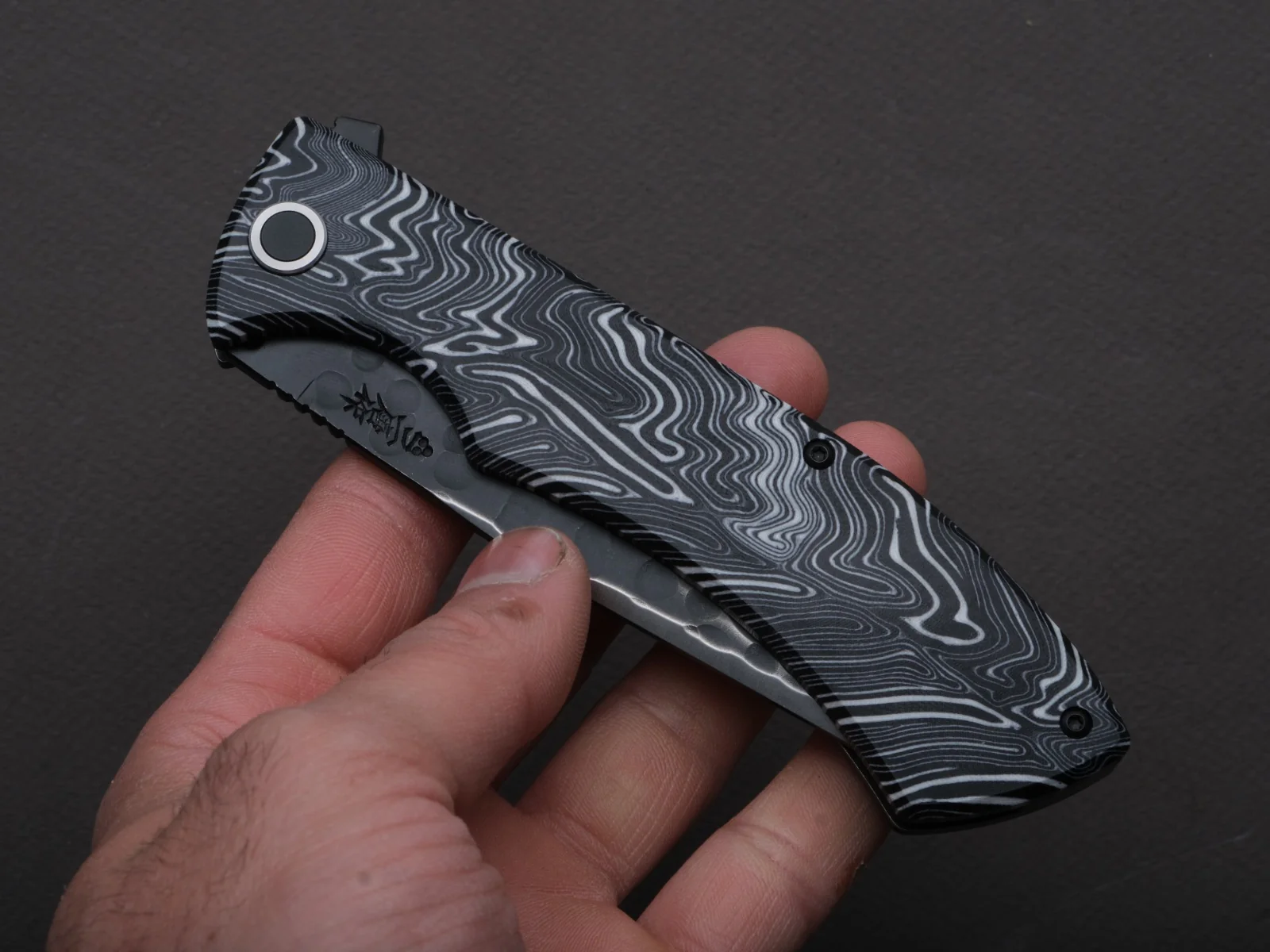 Nigara Hamono - Folding Knife - SG2 - G10 Handle - Image 4