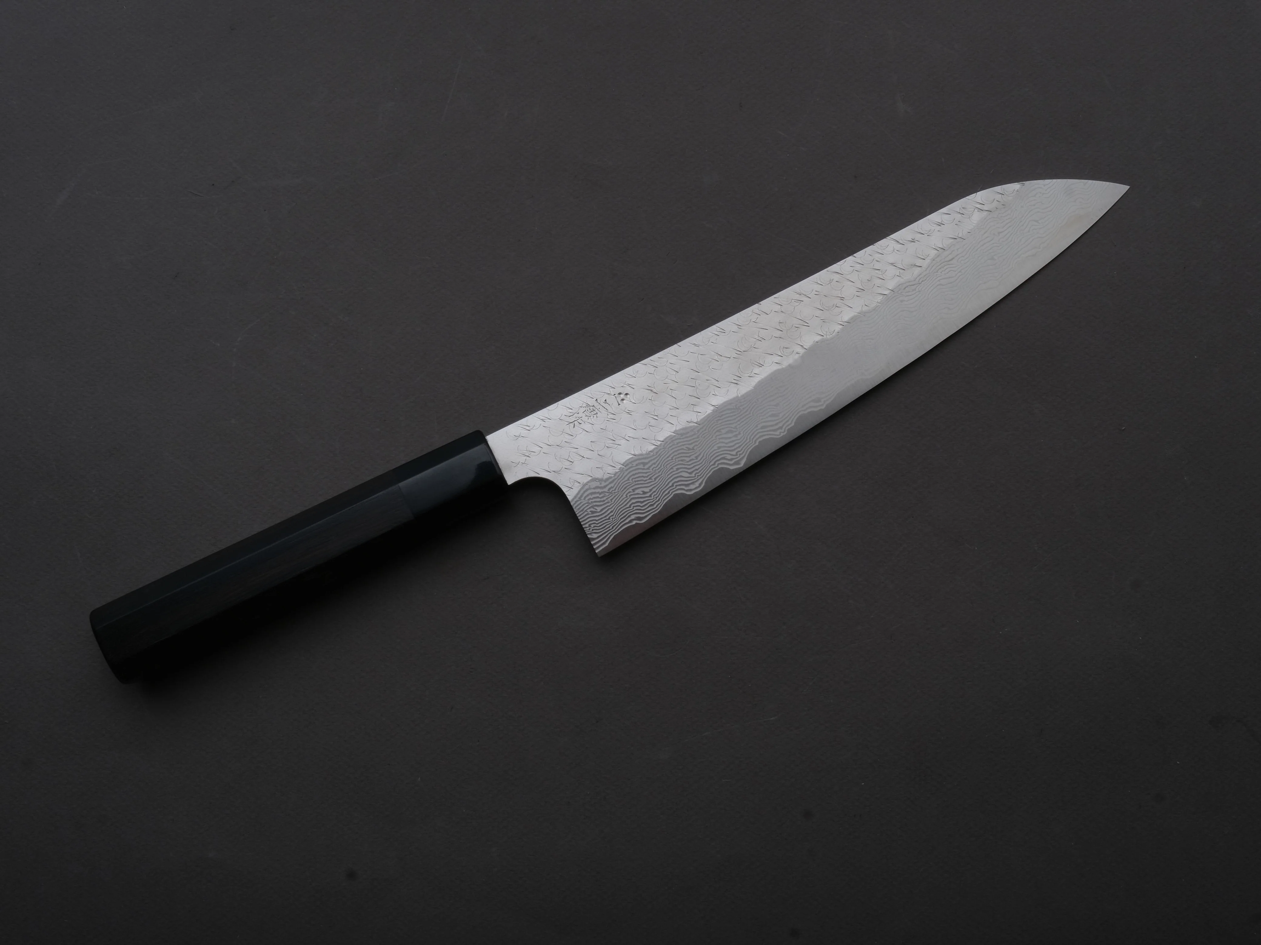 Nigara Hamono - SPG STRIX - Tsuchime Damascus - Gyuto - 240mm - Ebony Handle - Image 2