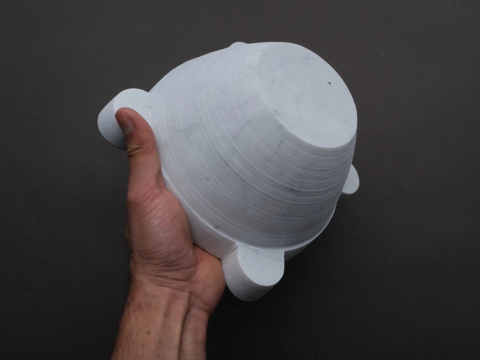 Nuova Marmotecnica - "Genovese" Carrara Marble Mortar and Beech Wood Pestle - Image 4