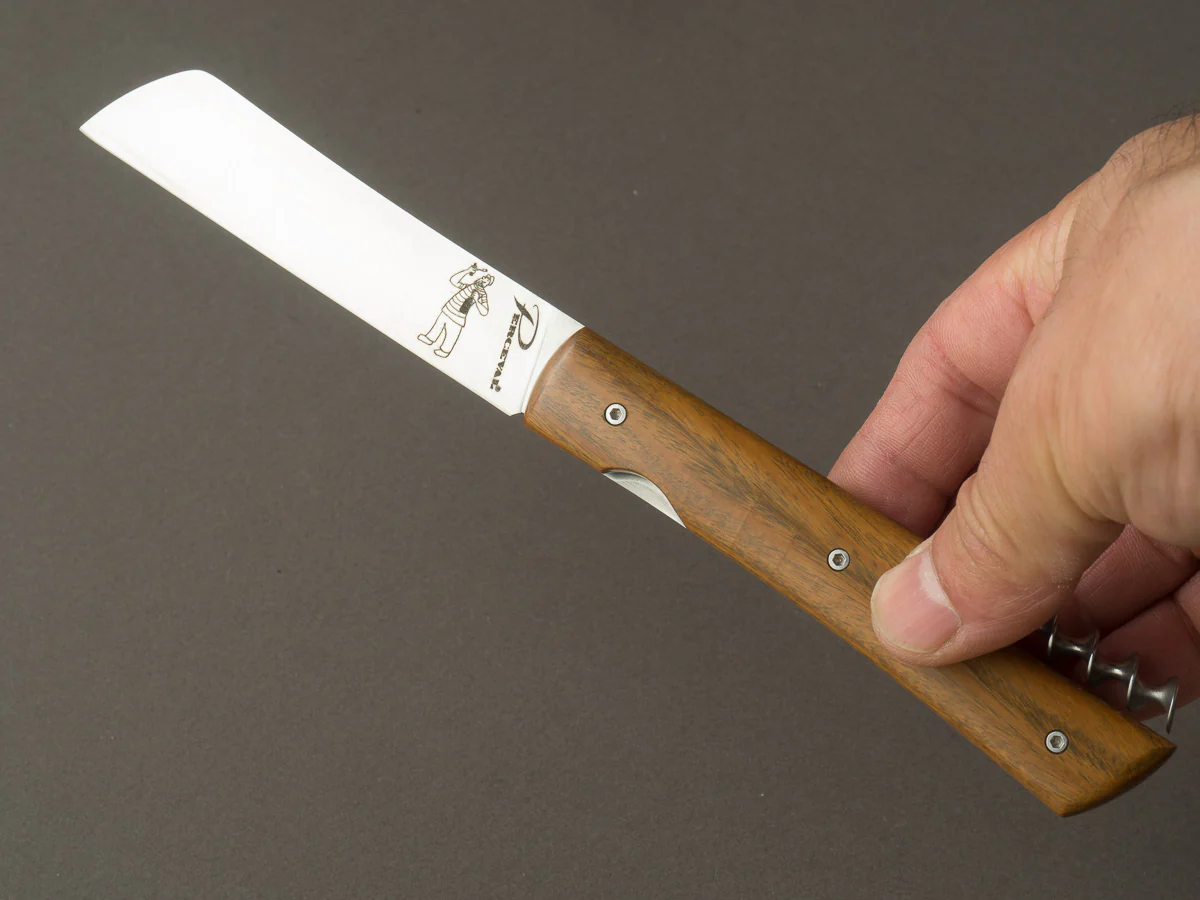 Perceval - Folding/Pocket Knife - Vendredi - Palo Santo Handle w/ Wine Key - Image 5