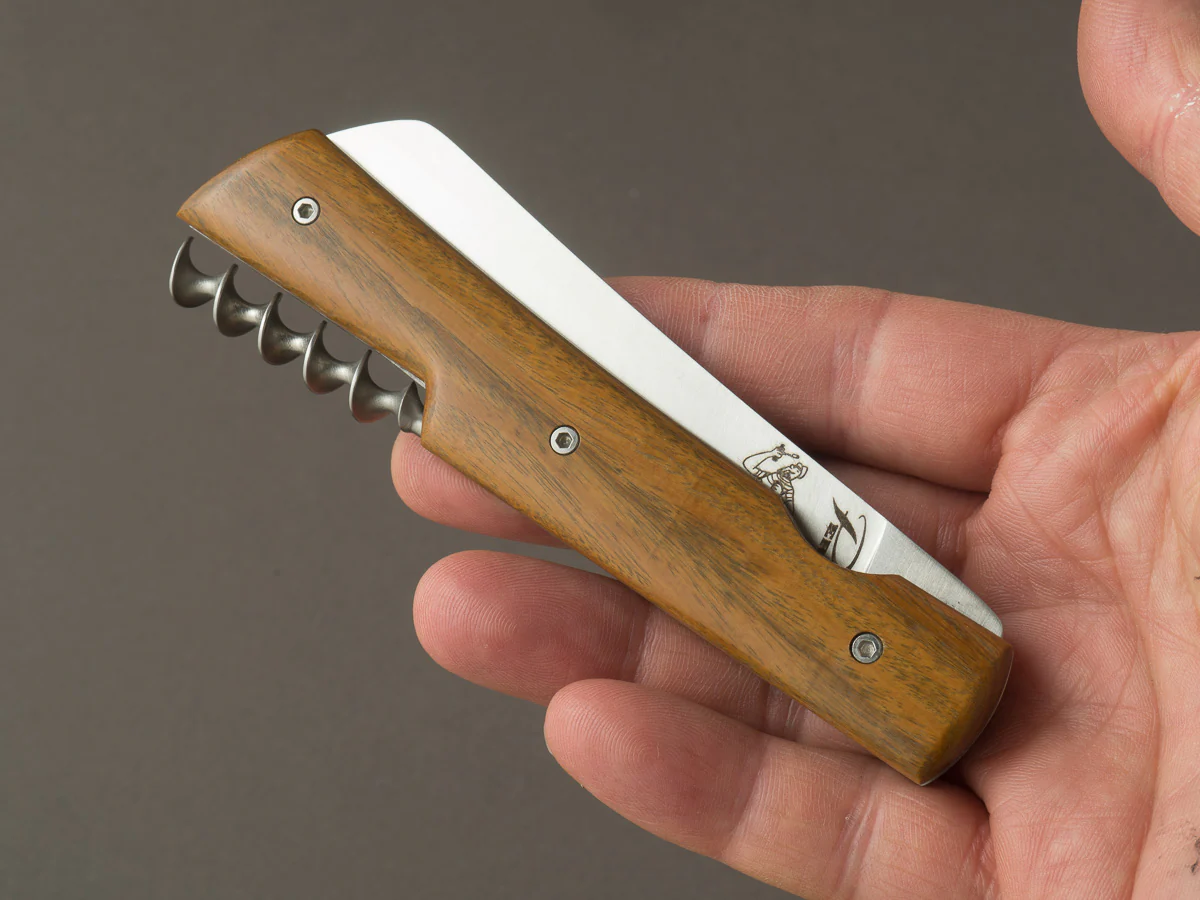Perceval - Folding/Pocket Knife - Vendredi - Palo Santo Handle w/ Wine Key - Image 6