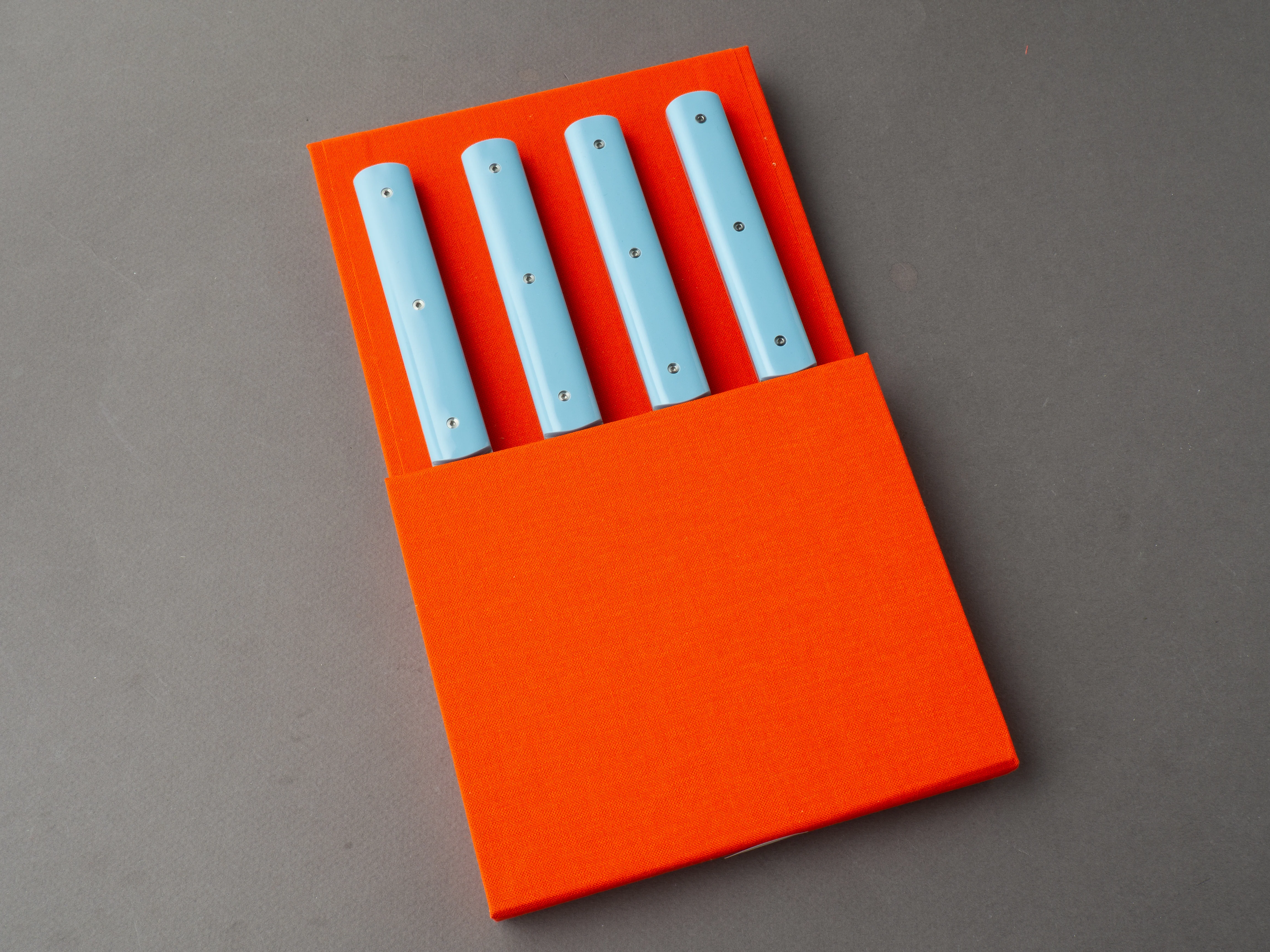 Perceval - Steak Knives - 9.47 - Celadon Blue Handle - Set of 4