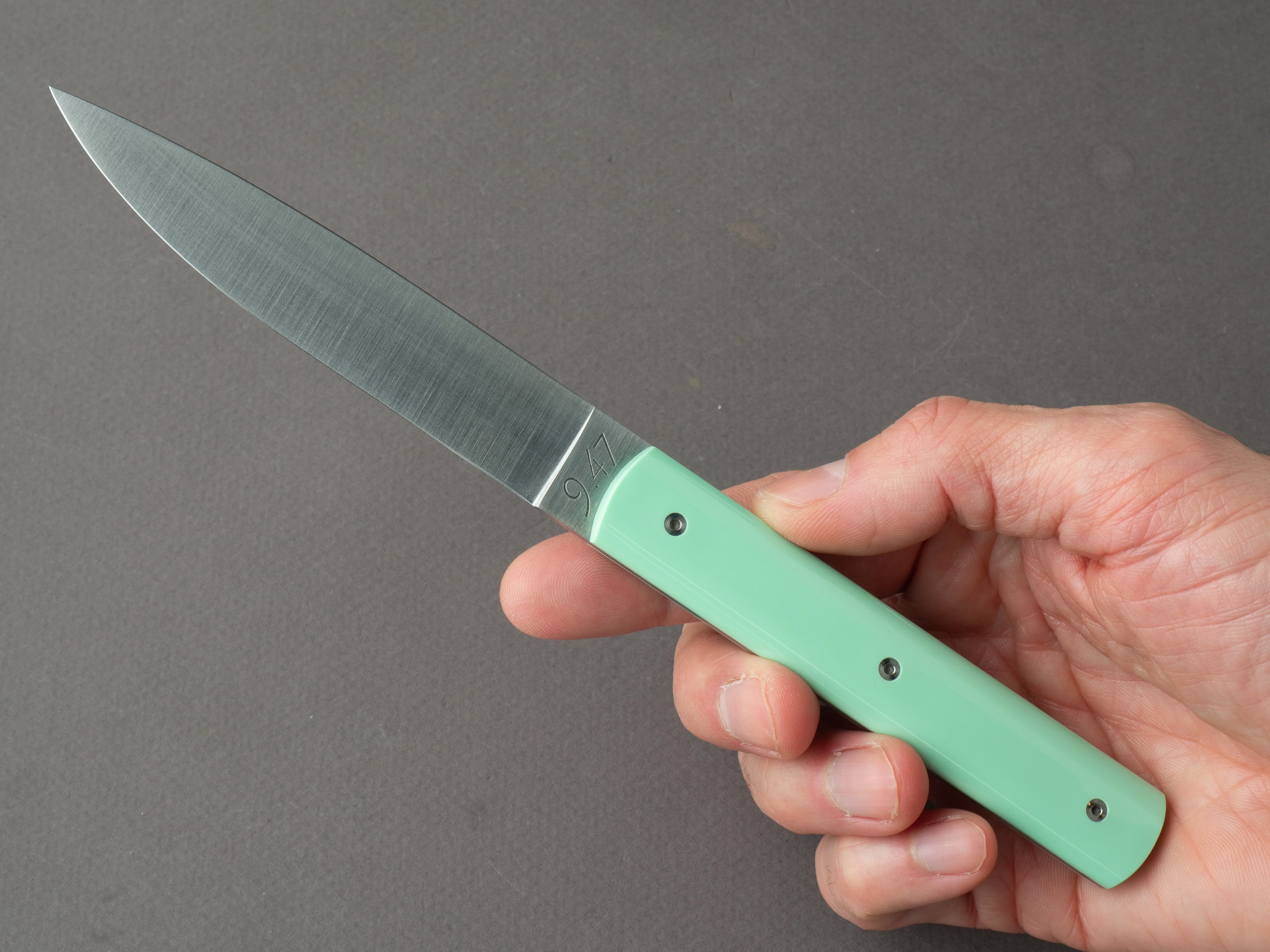 Perceval - Steak Knives - 9.47 - Pistachio Green Handle - Set of 4 - Image 6