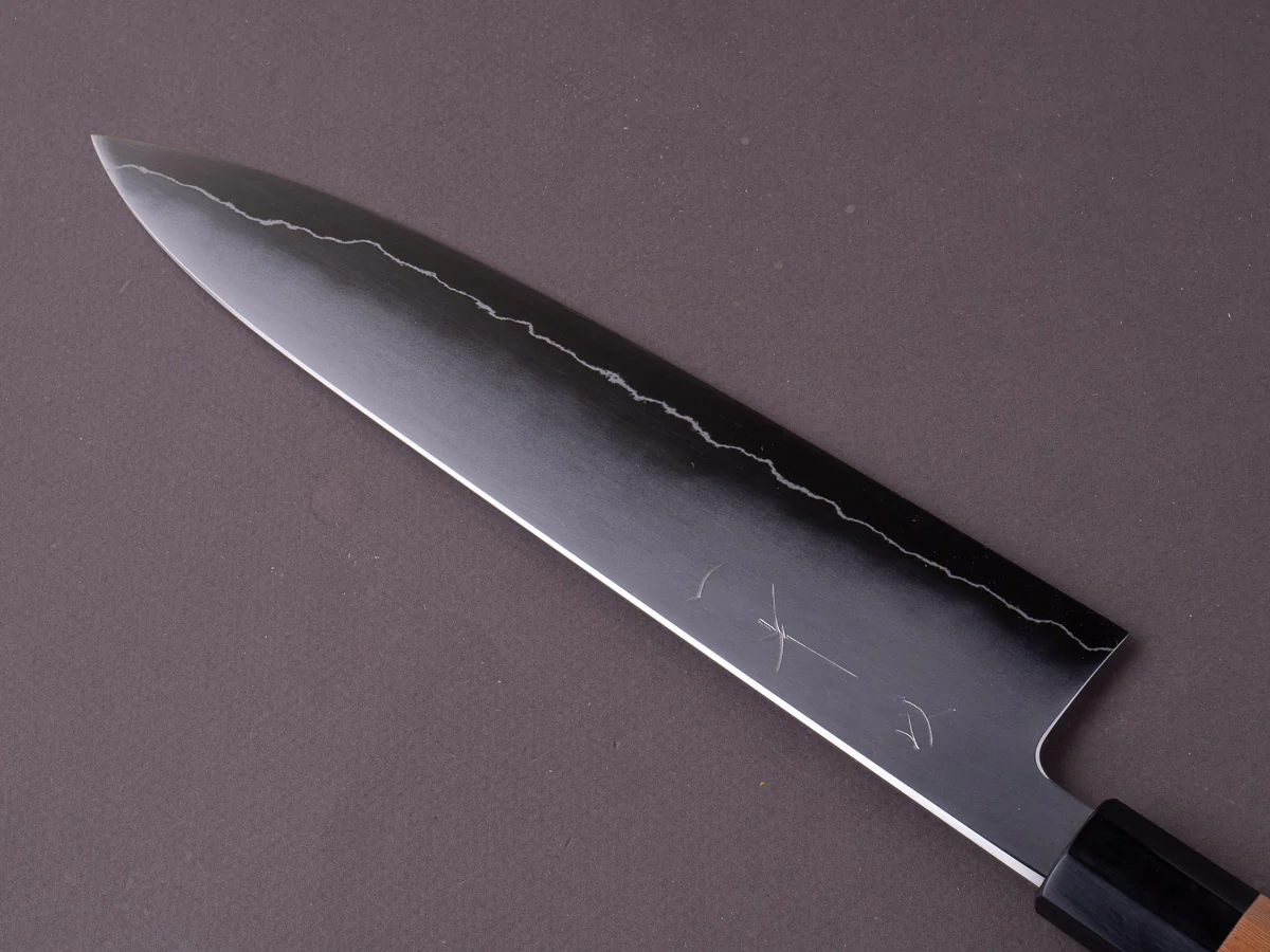 Hitohira - Kikuchiyo x Izo - Silver #3 - 240mm Gyuto - Yakusugi Cedar Handle - Image 3