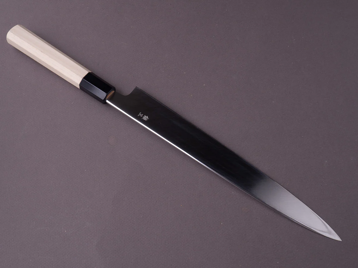 Hitohira - Kikuchiyo x Rikichi - Silver #3 - 270mm Yanagiba - Ho Wood Handle - Saya - Image 3