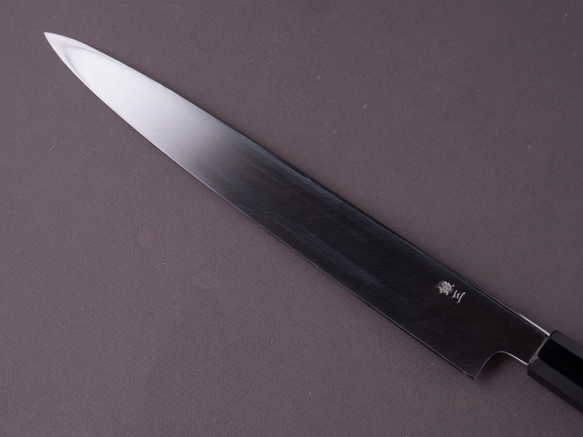 Hitohira - Kikuchiyo x Rikichi - Silver #3 - 270mm Yanagiba - Ho Wood Handle - Saya - Image 5