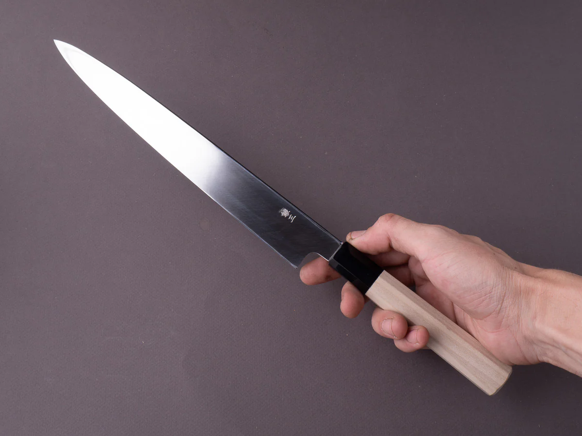 Hitohira - Kikuchiyo x Rikichi - Silver #3 - 270mm Yanagiba - Ho Wood Handle - Saya - Image 7
