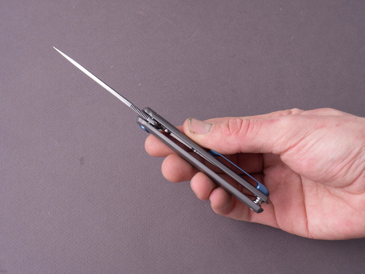 MKM - Folding Knife - Flame - Frame Lock - M390 - 70mm - Full Titanium - Image 3