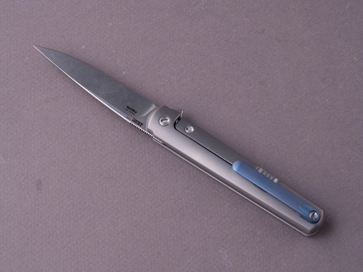 MKM - Folding Knife - Flame - Frame Lock - M390 - 70mm - Full Titanium - Image 5