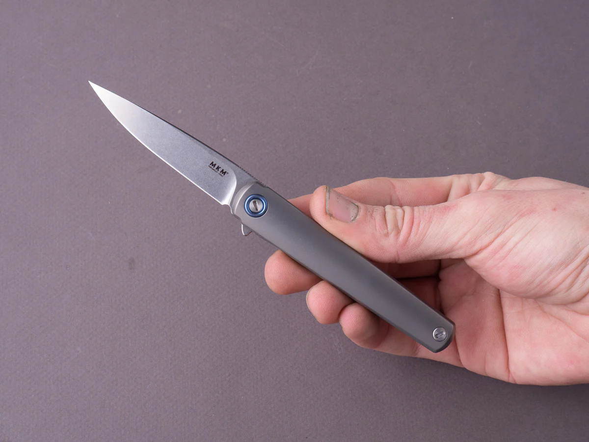 MKM - Folding Knife - Flame - Frame Lock - M390 - 70mm - Full Titanium - Image 6