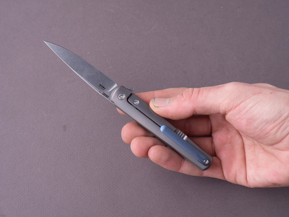 MKM - Folding Knife - Flame - Frame Lock - M390 - 70mm - Full Titanium - Image 7