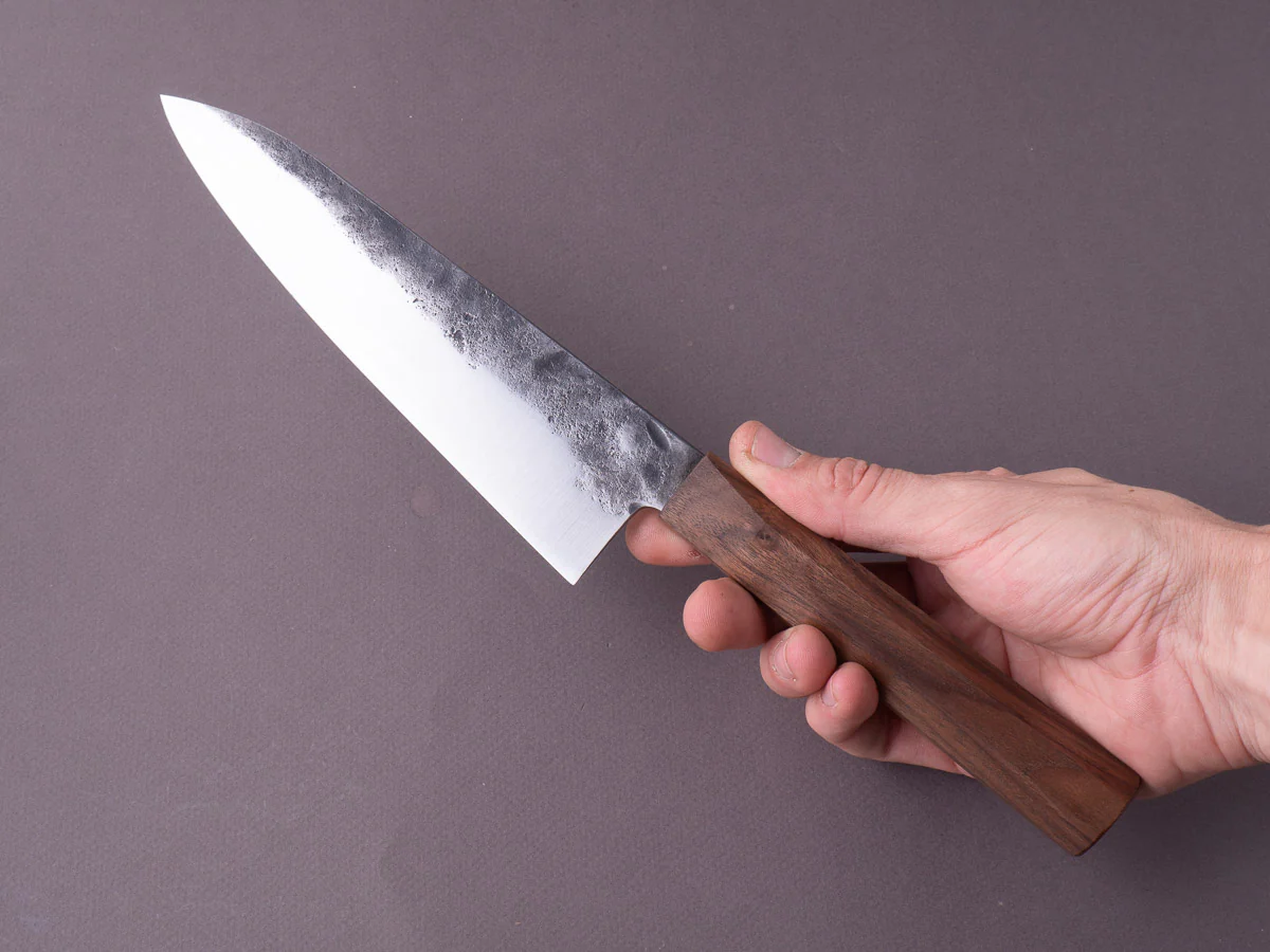 Soma - Standard Chef's Set - 80CRV2 Carbon - Kurouchi - 190mm Gyuto - Walnut Handle - Image 6