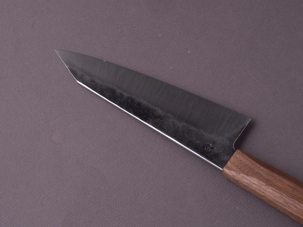 Soma - Standard Chef's Set - 80CRV2 Carbon - Kurouchi - 155mm Kiritsuke Gyuto - Walnut Handle - Image 3